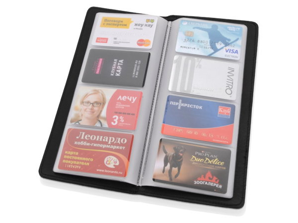 Визитница «Мерилин» на 160 визиток, Цвет черный