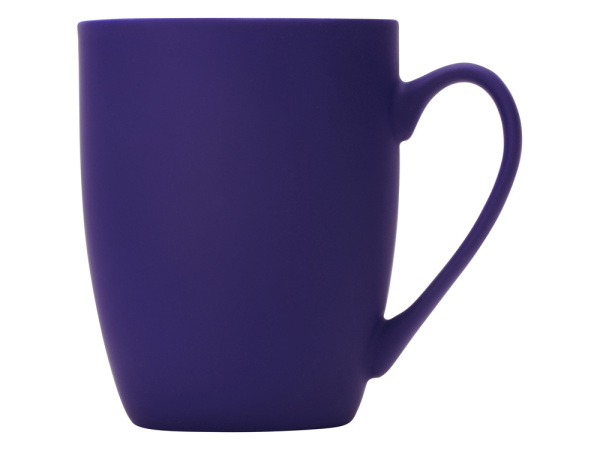 Кружка с покрытием soft-touch «Tulip Gum», Цвет темно-синий