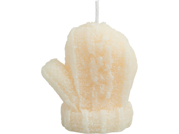 Свеча «Рукавичка», Цвет молочный