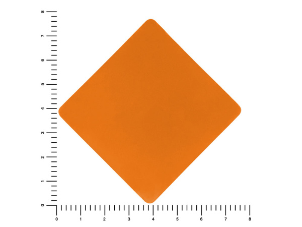 Патч «Ромб», soft-touch, Цвет оранжевый