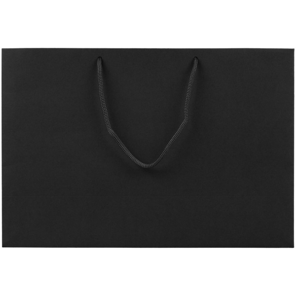 Пакет бумажный Ample Plus M, черный, 35x24x12 см