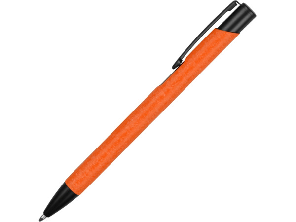 Ручка металлическая шариковая «Crepa», Цвет оранжевый/черный