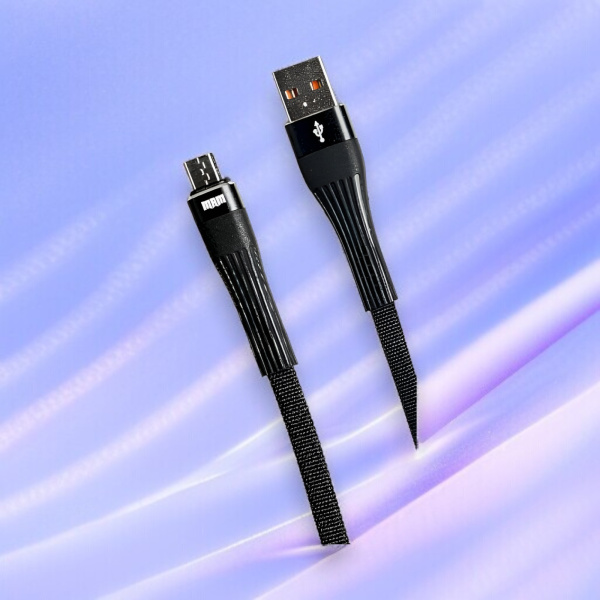 Кабель USB MRM MR30m USB-Micro, длина 1000мм, ток 3.1А, черный / Надежность и высокая скорость передачи данных