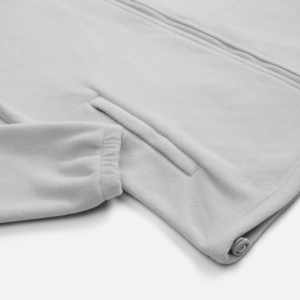 Куртка флисовая унисекс Nebo, светло-серая, S–3XL