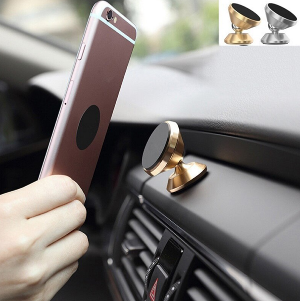 Автомобильный магнитный держатель для смартфона Magnet Holder Золотой на 3м монтажной ленте CXP-008
