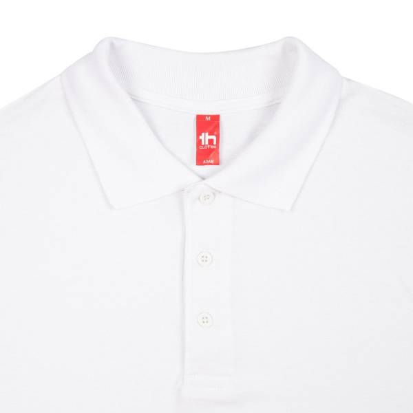 Рубашка поло мужская Adam, белая, S–3XL