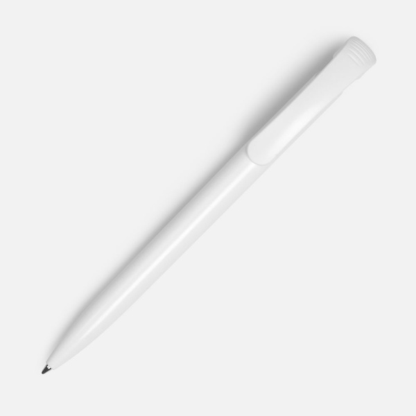 Ручка шариковая Clear Solid, белая, 14,8х1