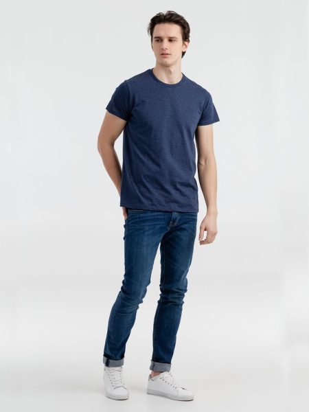 Футболка мужская Regent Fit 150, синий меланж, XS–XXL