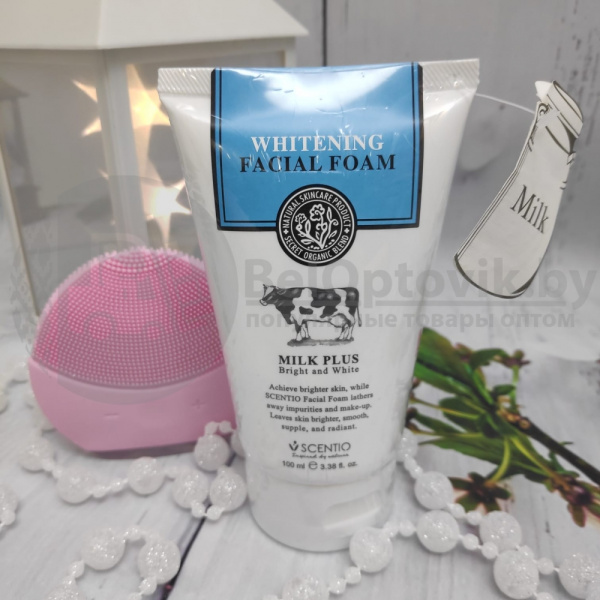 Пенка для умывания Whitening Q10 Facial Foam Milk Plus с молочным протеином и коэнзимом Q10, 100 мл.