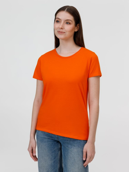 Футболка женская E190 оранжевая, S–XXL