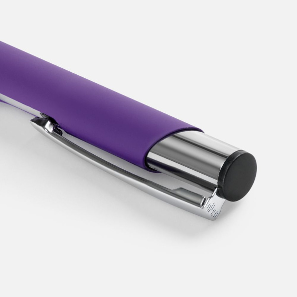 Ручка шариковая Keskus Soft Touch, фиолетовая, 13,7х0,8 см