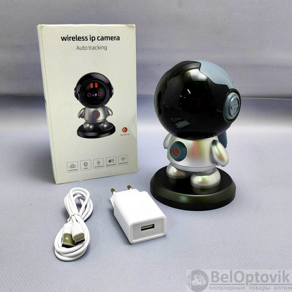 Умная камера видеонаблюдения настольная поворотная Smart Robot Wireless IP  camera Auto Tracking Wi Fi YH-A5DCL (день/ночь, датчик движения, тревога,  удаленное управление) (арт: 13375) от 1 490 ₽ рублей оптом в Москве