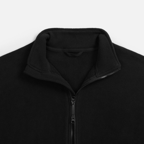 Куртка флисовая унисекс Nebo, черная, S–3XL