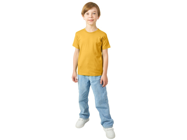 Футболка "Heavy Super Club" детская, Размер 4, Цвет золотисто-желтый