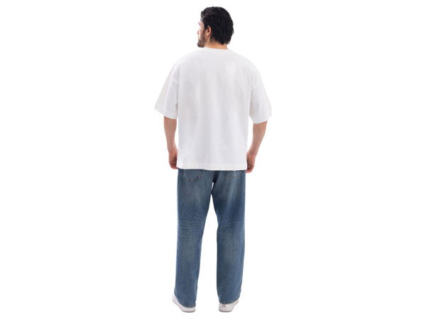 Футболка оверсайз «Beta.01» унисекс, Размер XL-2XL, Цвет молочный