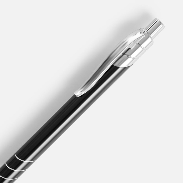 Ручка шариковая Undertone Metallic, черная, 14,5х1 см