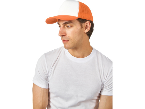 Бейсболка «Newport», Цвет оранжевый, белый
