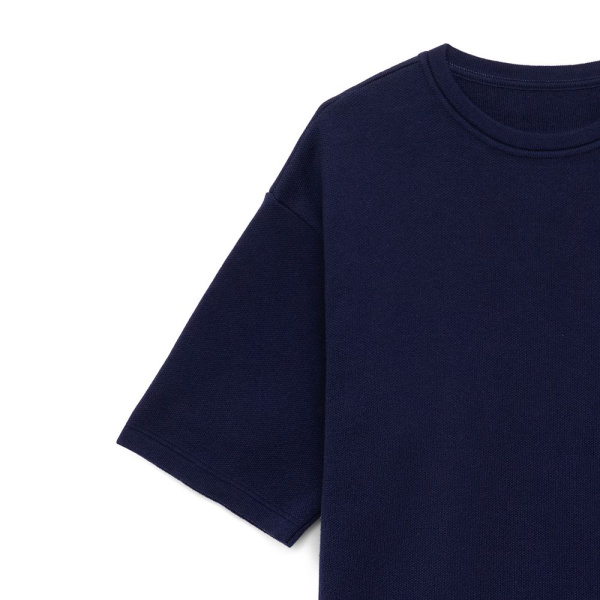 Джемпер с коротким рукавом Siluetti Volumica, темно-синий, XS–XXL