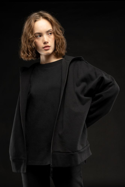 Футболка унисекс оверсайз T3, черная, XS–XXL