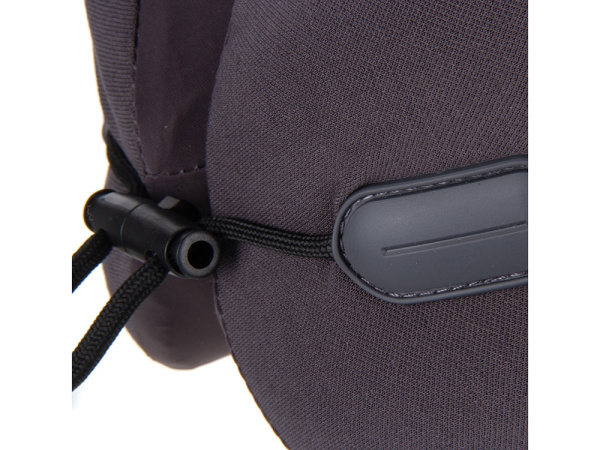 Подушка для путешествий с эффектом памяти «Pillow PRO», Цвет темно-серый