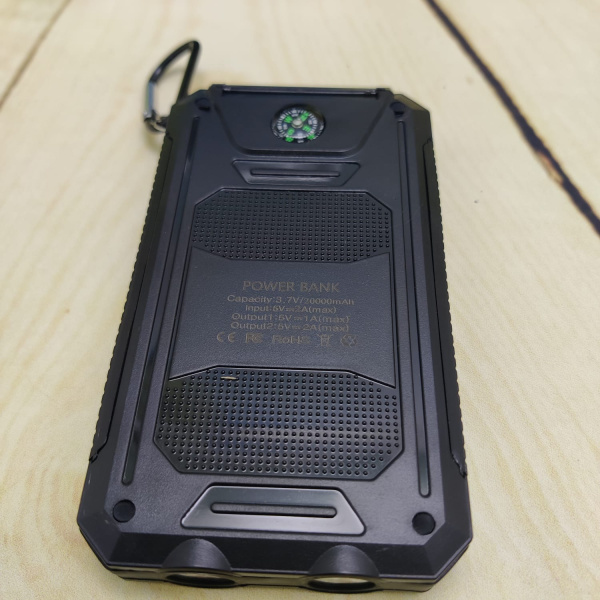 Внешний аккумулятор Power Bank 20000 mAh на солнечных батареях / портативное зарядное