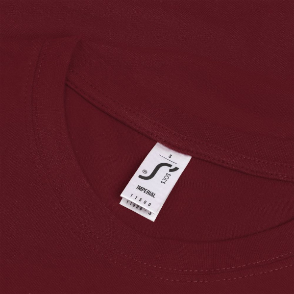 Футболка Imperial 190, гранатово-красная, S–XXL