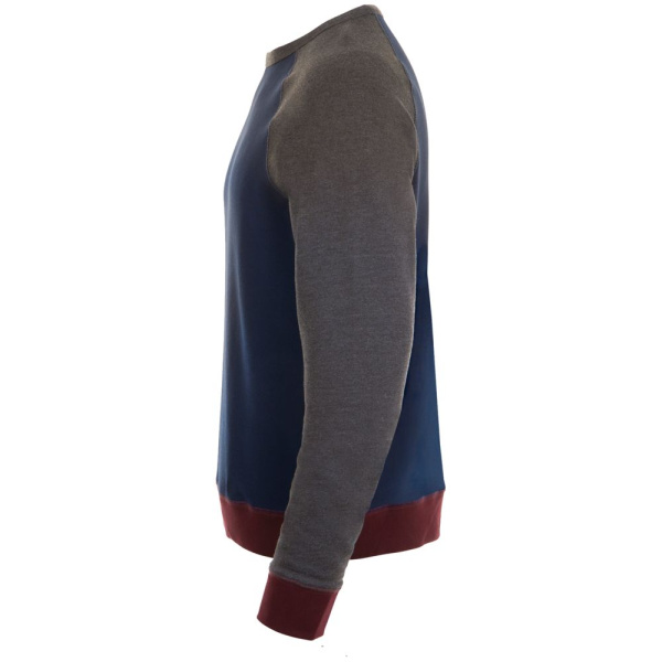 Толстовка унисекс Sandro, темно-синяя с черным меланжем, XS–3XL