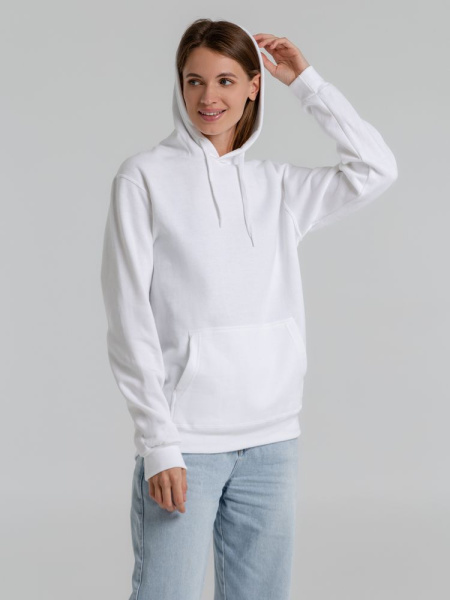Толстовка с капюшоном Snake II белая, XS–3XL