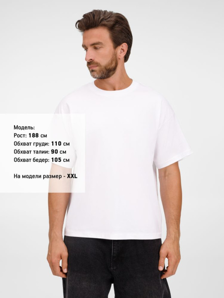 Футболка оверсайз унисекс Legacy, белая, XS–3XL