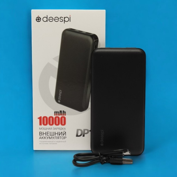 Внешний аккумулятор Deespi DP10 10000mAh / Простое и удобное решение