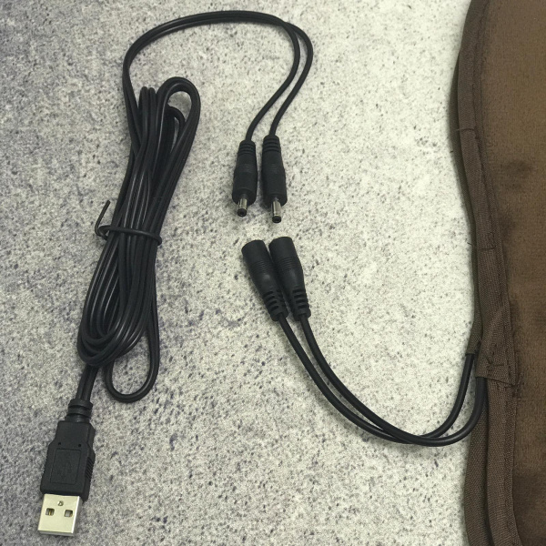 Мягкие согревающие стельки с электроподогревом, зарядка USB (от 220V стационарно или Powerbank в дви