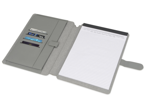 Папка для документов «Kadeo» с блокнотом, Цвет светло-серый