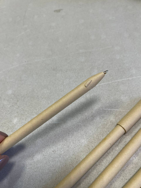 Ручка из бумаги с колпачком «Recycled», Цвет натуральный