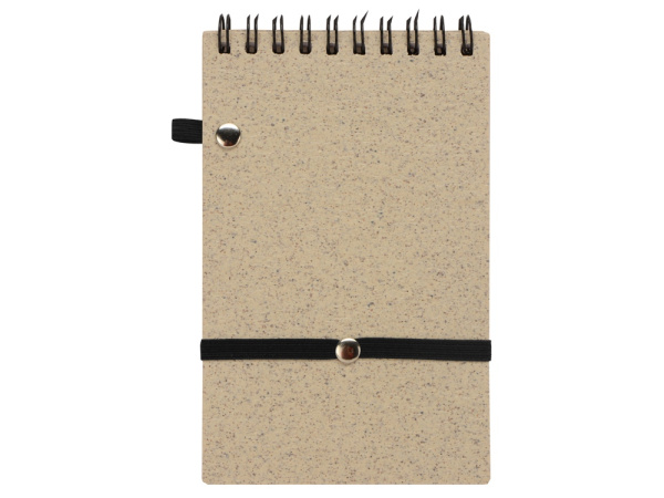 Блокнот «Toledo S» с обложкой из пшеницы и пластика, Размер В7, Цвет бежевый