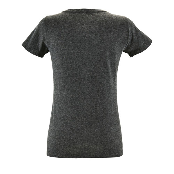 Футболка женская Regent Fit Women, черный меланж, S–XXL