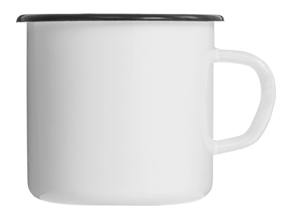 Кружка эмалированная в коробке «Retro», Цвет белый