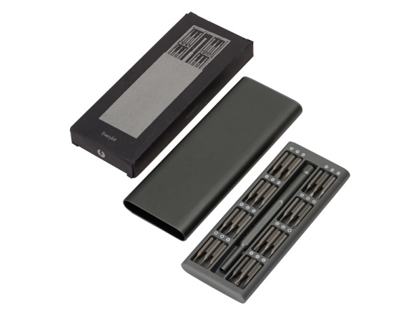 Набор отверток 24-в-1 «Everybit», Цвет серый