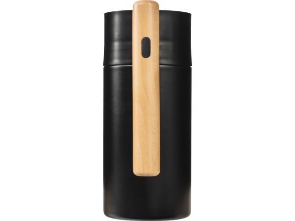 Вакуумный термокувшин с ситечком «Arctic», Цвет черный, натуральный