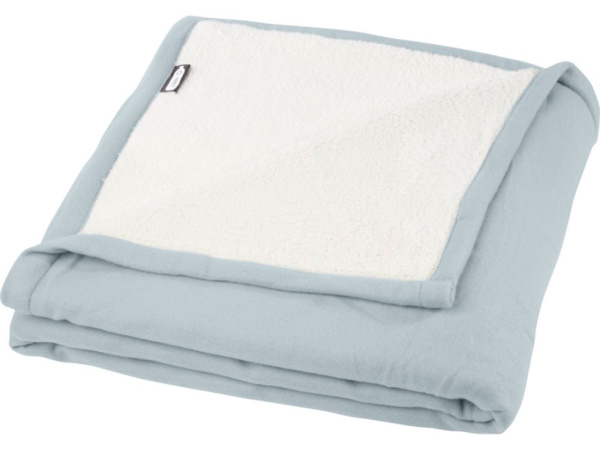 Плед «Marigold» из вторичного ПЭТ, Цвет серый/белый