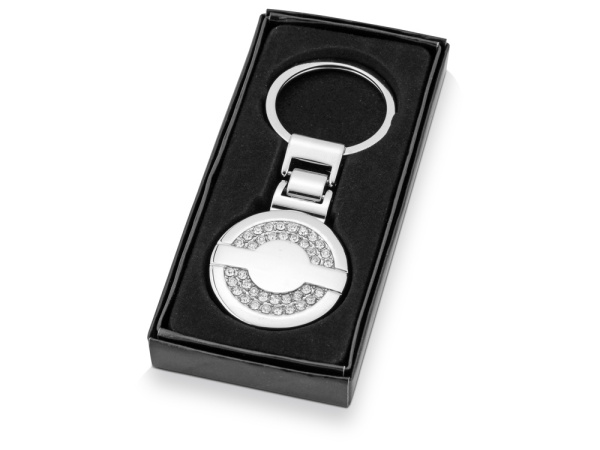 Брелок «Стразы», Цвет серебристый