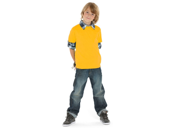 Футболка "Heavy Super Club" детская, Размер 4, Цвет золотисто-желтый