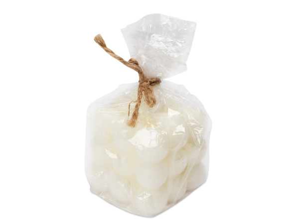 Свеча «Bubbles», без отдушки, Цвет белый