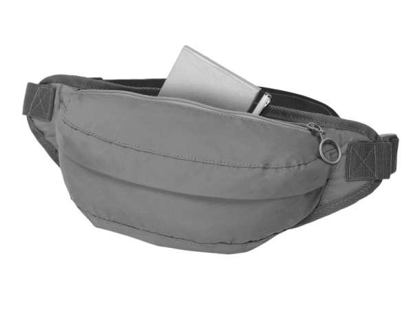 Светоотражающая сумка на пояс «Neo Extra Reflect», Цвет серый светоотражающий