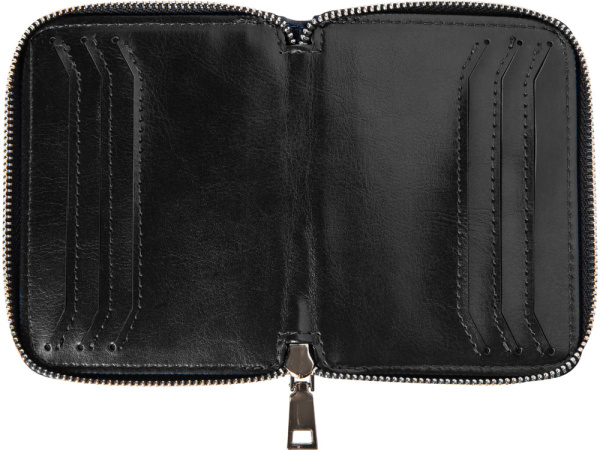 Картхолдер на молнии для 8 карт с RFID-защитой «Fabrizio», Цвет черный