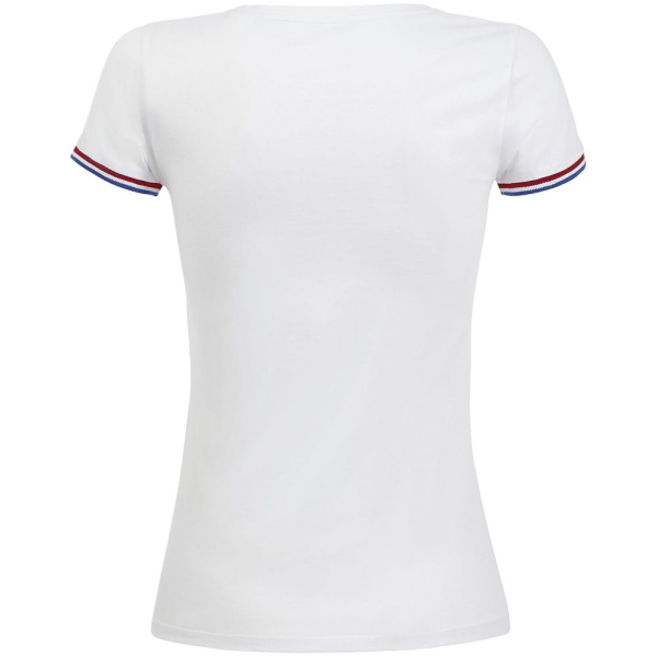 Футболка женская Rainbow Women, белая с ярко-синим, S–3XL