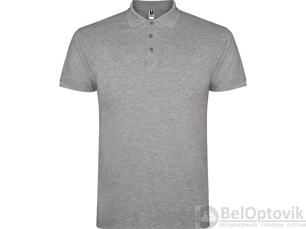Рубашка поло «Star» мужская, Размер 2XL, Цвет серый меланж