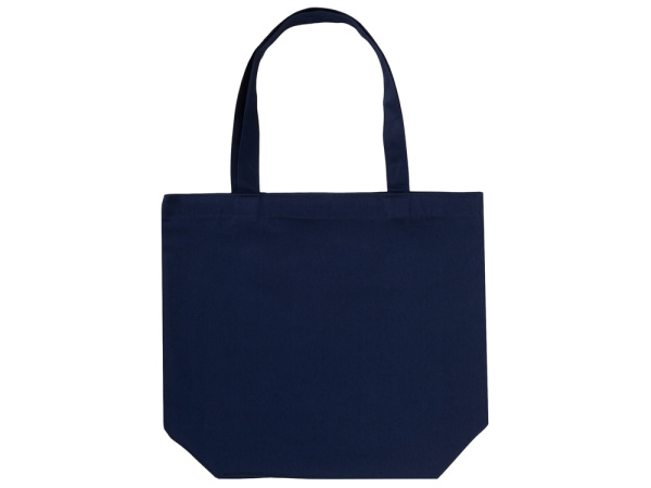 Сумка «Levy» хлопковая с широким дном, 240 г/м2, Цвет синий