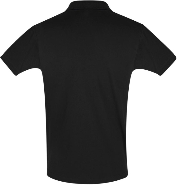 Рубашка поло мужская Perfect Men 180 черная, S–3XL