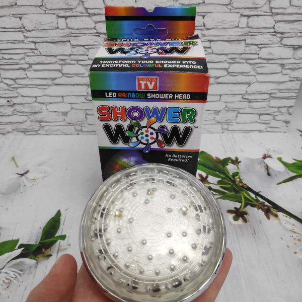 Цветная светодиодная насадка на душ Led Shower WOW (7 цветов)