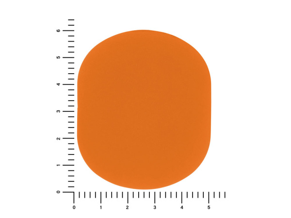 Патч «Овал», soft-touch, Цвет оранжевый